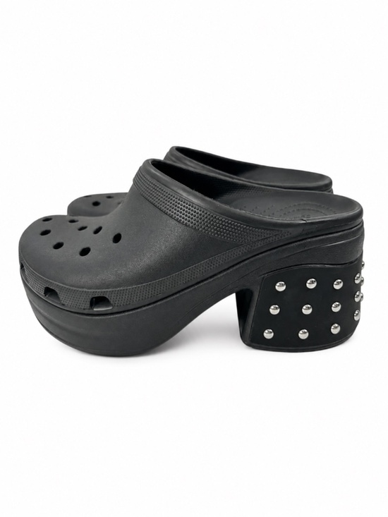 CROCS Other - Crocs Siren Studded Platform Clog Heel Black Y2K Grunge Baddie Unisex M 12 W 14